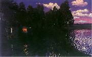 Stanislaw Ignacy Witkiewicz Landscape by night Germany oil painting artist